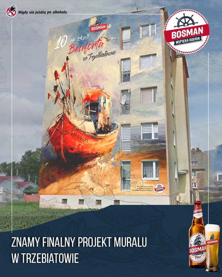 Wiemy, jak będzie finalnie wyglądał nowy mural w Trzebiatowie